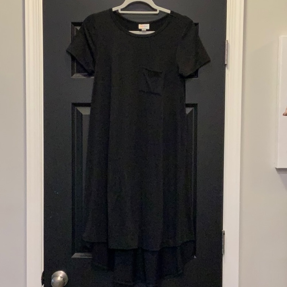 Lularoe BLACK Carley Dress XXS High Low 💎